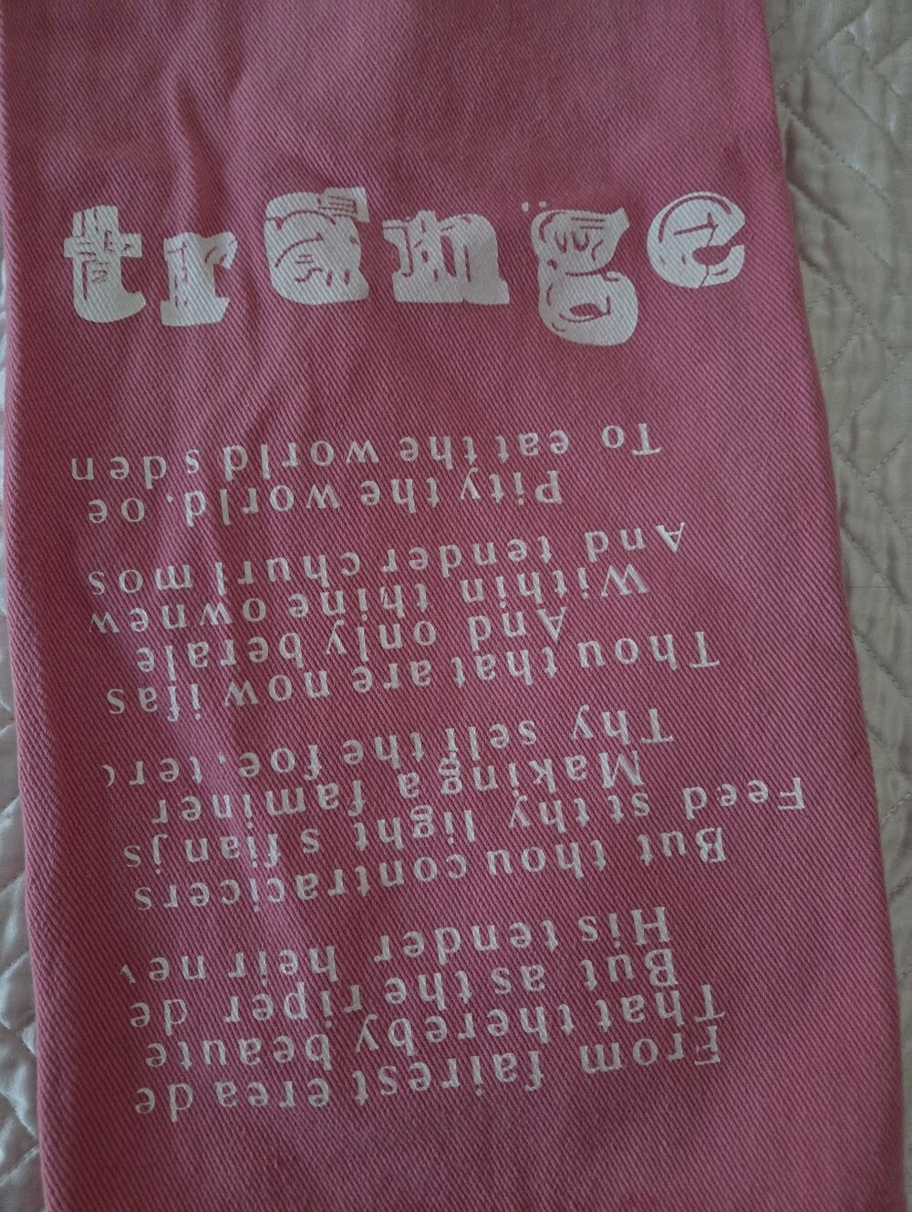 Kirinstrange Pink Graphic Wide Leg Jeans Nwt Kids Xl Fits Women's Small — image 6 of 8